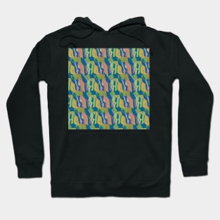 Contemporary Retro Abstract Taupe Surface Pattern - Hall of Mirrors Hoodie